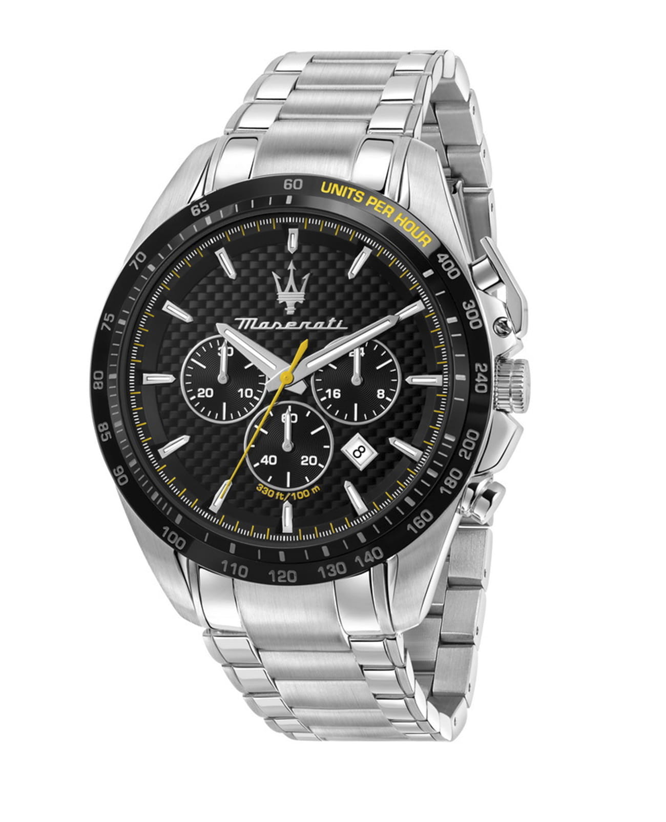 Maserati Maserati Sfida R8873612042  R8873612042 кварцевые мужские часы черный циферблат, браслет нержавеющая сталь — вид спереди