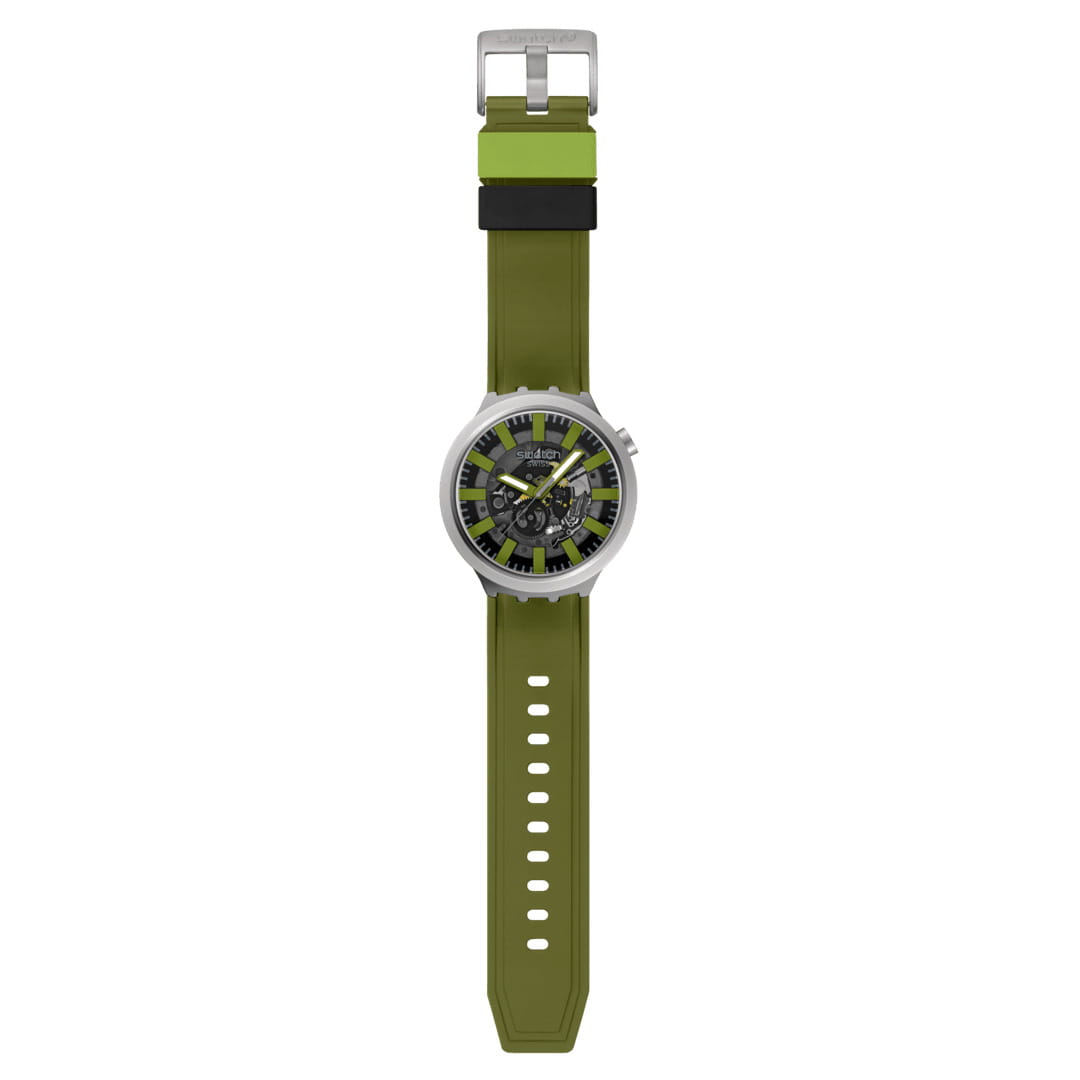 Swatch Swatch Big Bold Irony Standard SB07S118, big bold швейцария мужские часы на браслете резина боковой вид