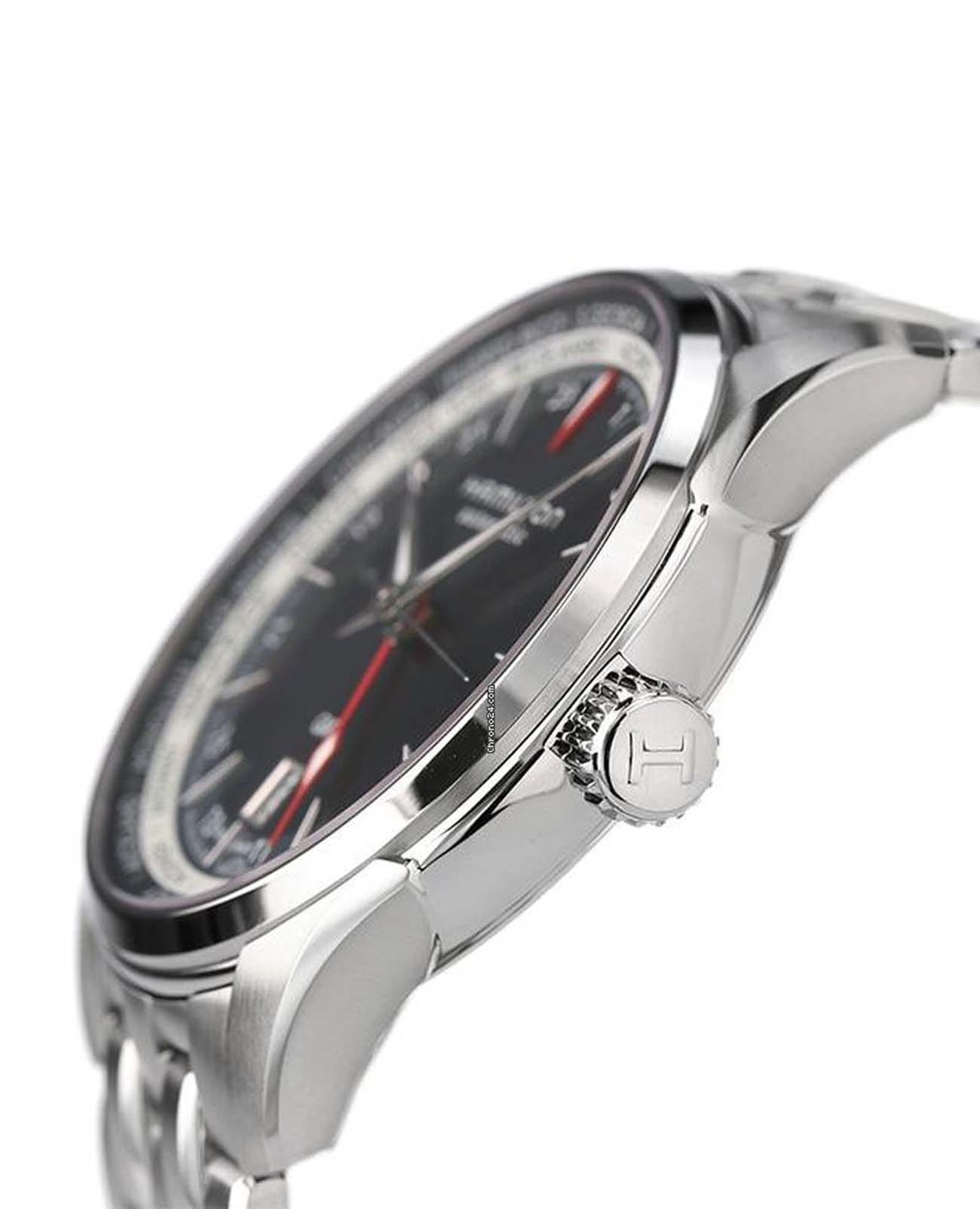 Hamilton Hamilton Jazzmaster GMT Auto H32695131, jazzmaster швейцария мужские часы на браслете нержавеющая сталь боковой вид