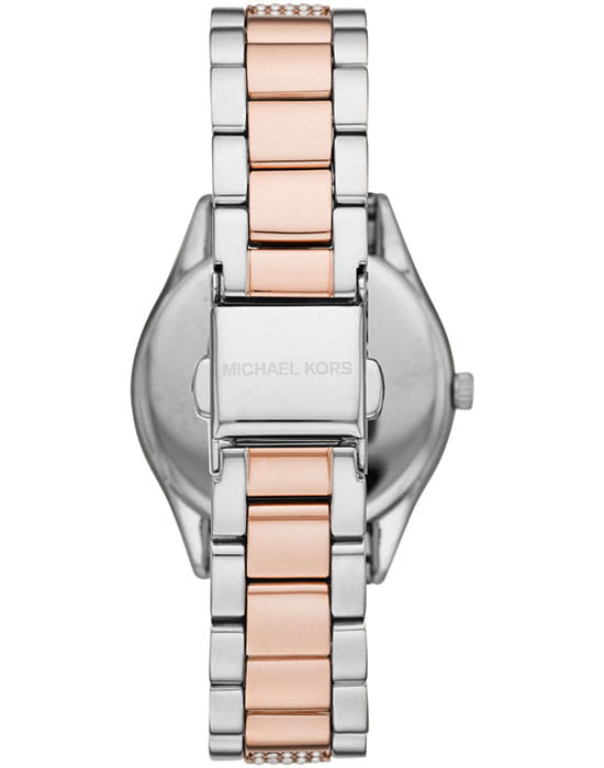 Michael Kors Michael Kors Runway MK4388,  сша женские часы на браслете сталь с ip покрытием боковой вид