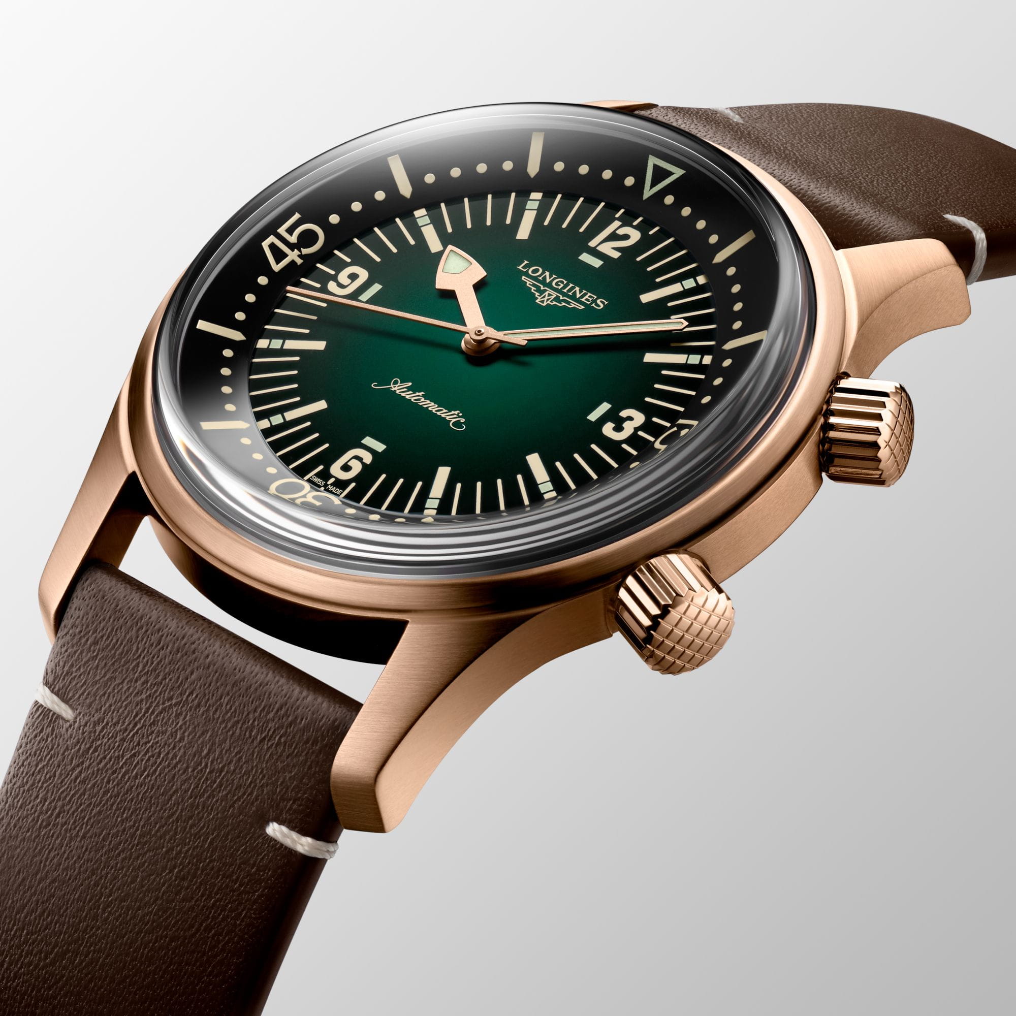 Longines Longines Legend Diver Watch L3.774.1.50.2 швейцария наручные мужские часы заводная головка с логотипом Longines