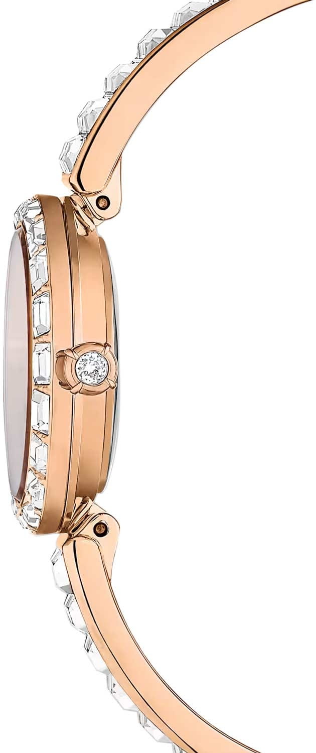 Swarovski Swarovski Matrix Bangle 5677484 кварцевые женские часы часы крупный план серебристый циферблата