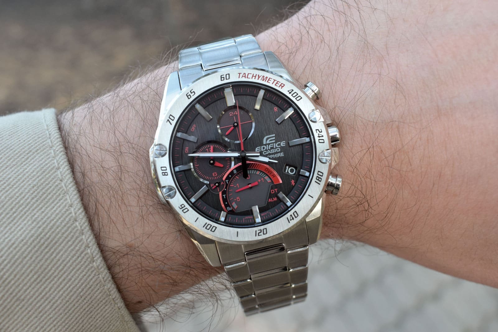 Casio Casio Edifice EQB-1000XD-1A EQB, наручные мужские часы фото под углом