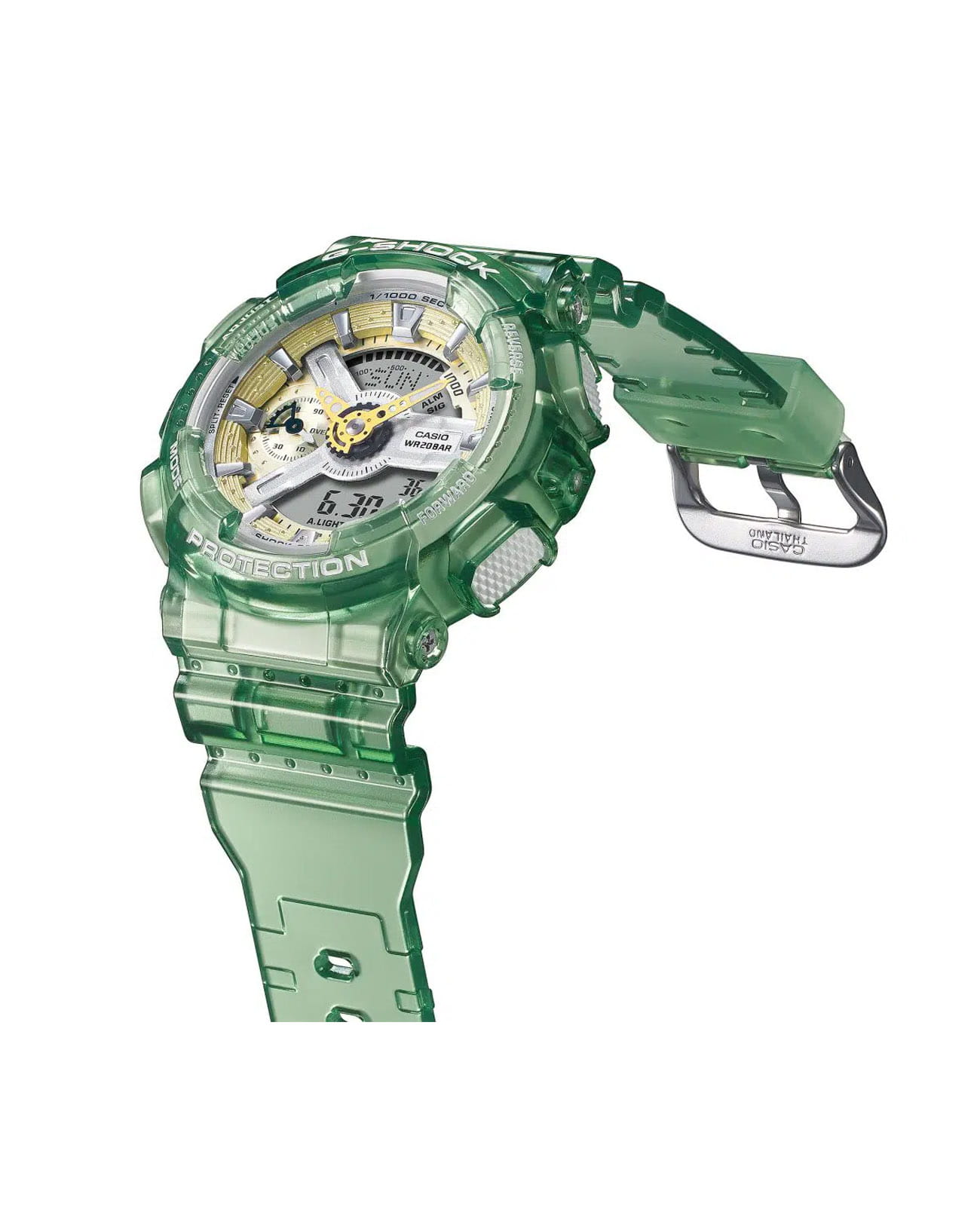 Casio Casio G-Shock GMA-S120GS-3ADR (GMA-S120GS-3A) женские часы зеленый циферблат на запястье