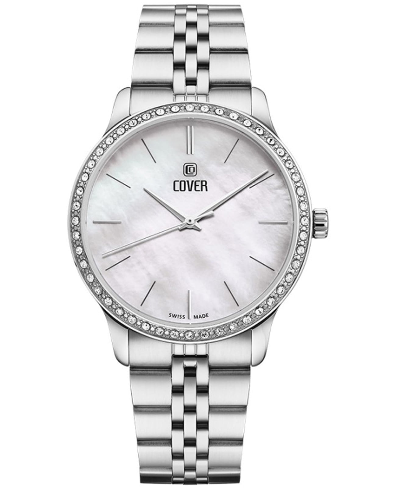 Cover Cover Saraya CO206.01  CO206.01 кварцевые женские часы перламутровый циферблат, браслет нержавеющая сталь — вид спереди