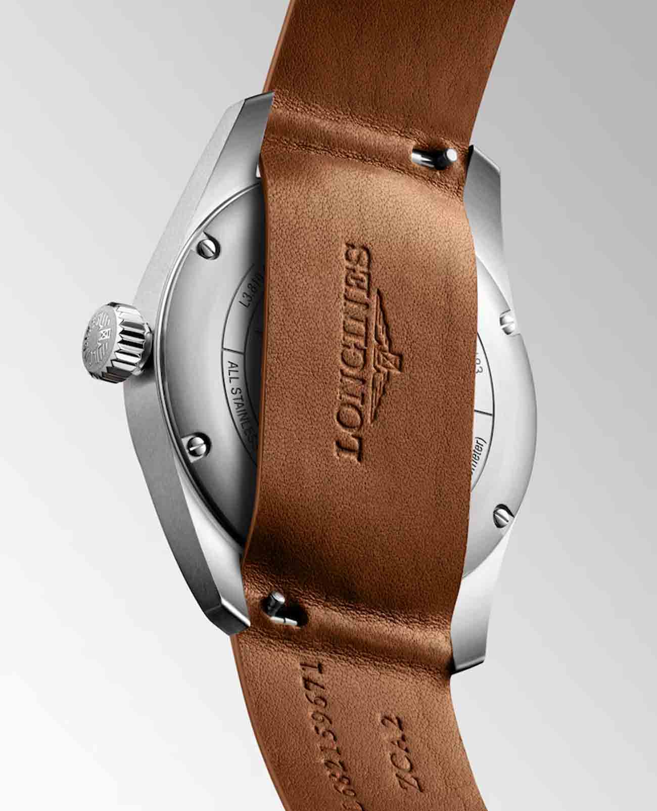 Longines Longines Spirit Prestige Edition L3.810.4.53.9 механические мужские часы часы крупный план черный циферблата