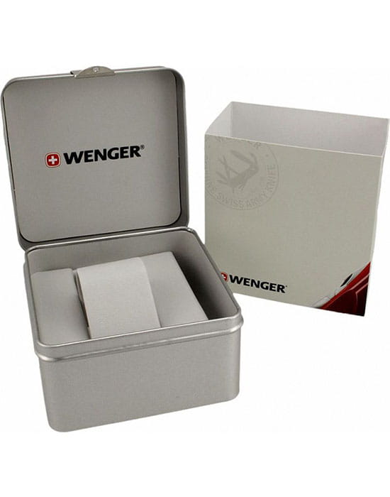 Wenger 01.1741.119 мужские часы черный циферблат на запястье