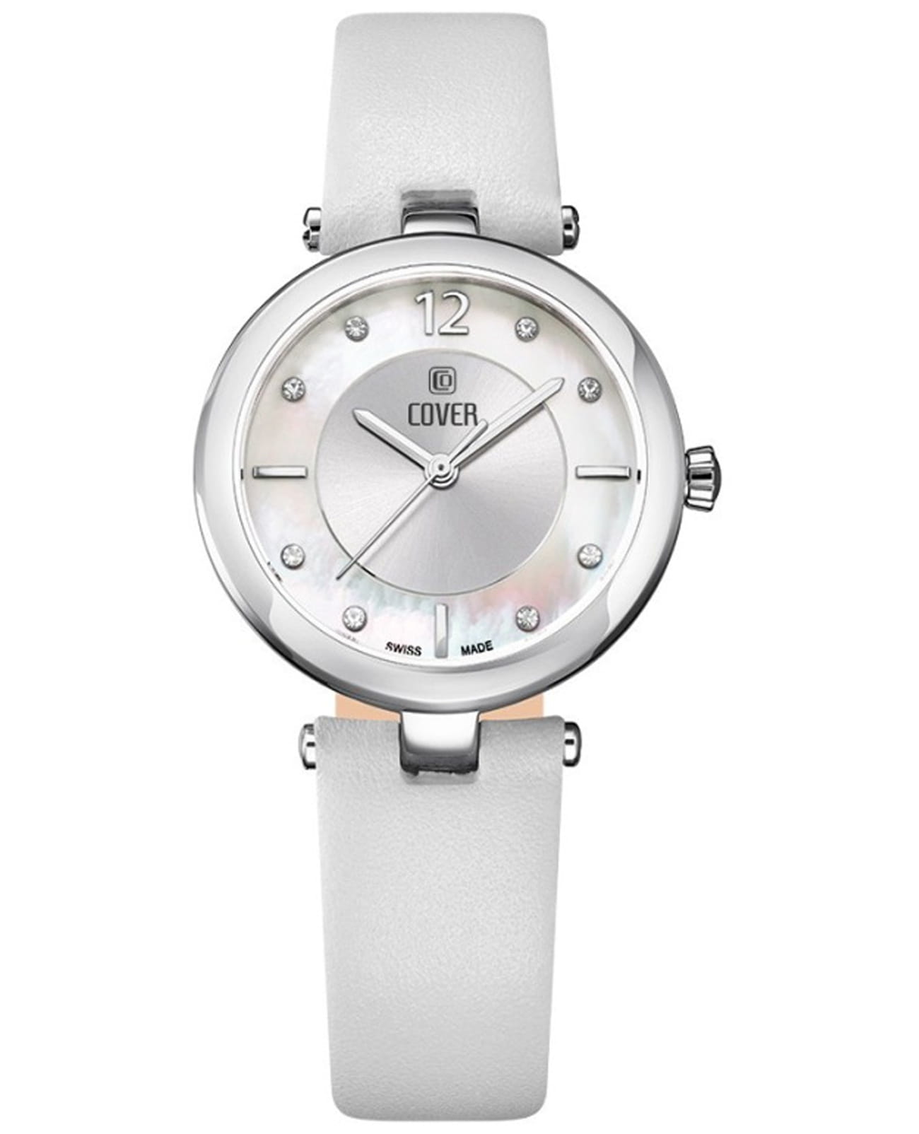 Cover Cover Amelia CO193.07  CO193.07 кварцевые женские часы перламутровый циферблат, браслет кожаный — вид спереди