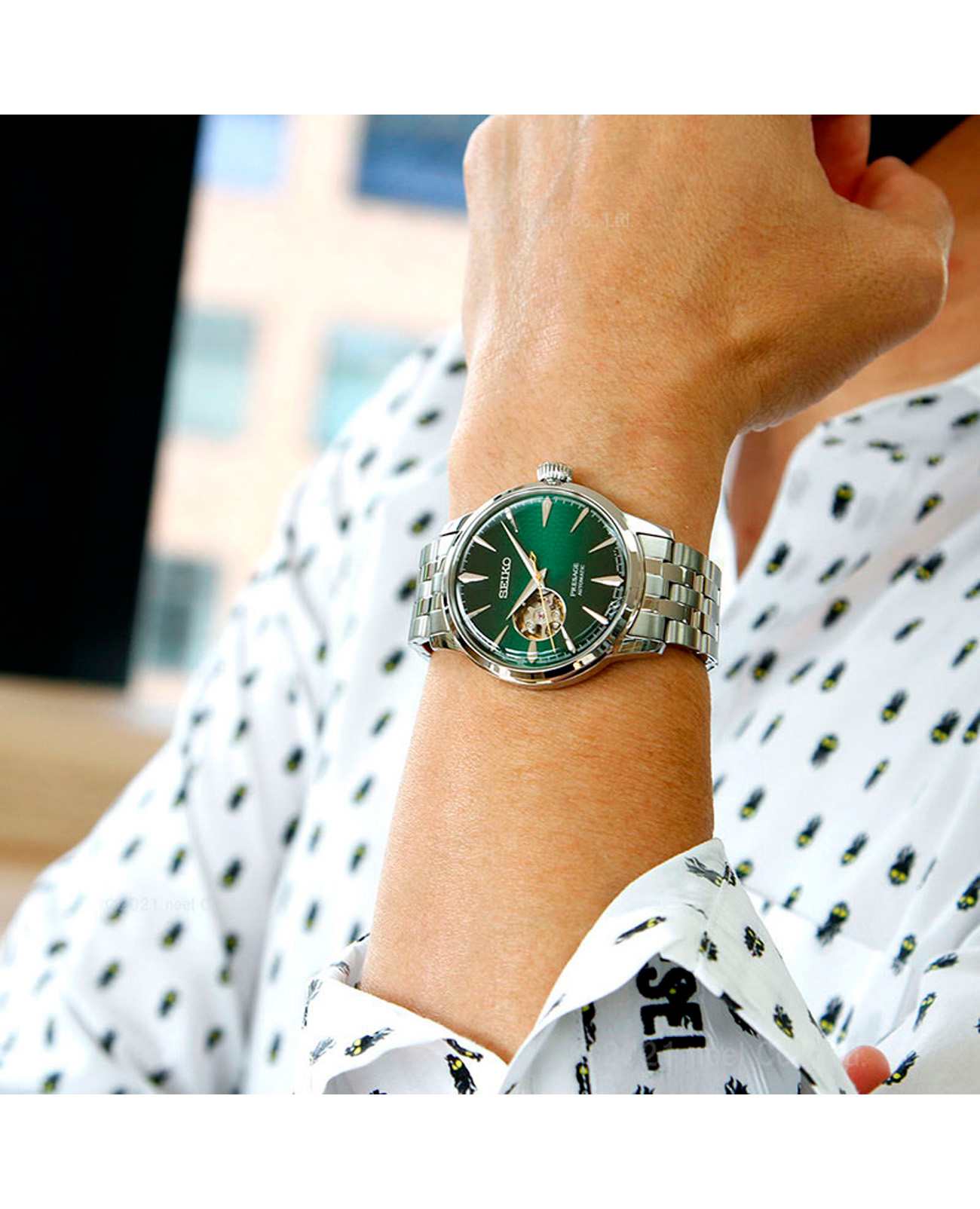 Seiko Seiko Presage SSA441J1  - задняя крышка металл сталь корпуса, япония часы