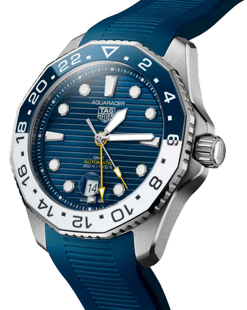 TAG Heuer TAG Heuer Aquaracer Professional 300 GMT WBP2010.FT6198, aquaracer швейцария мужские часы на браслете каучук боковой вид