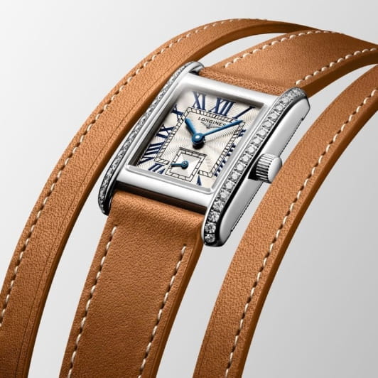 Longines Longines Mini DolceVita L5.200.0.71.3 женские часы бежевый циферблат на запястье