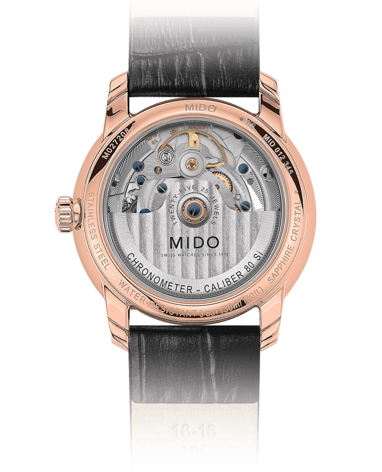 Mido Mido Baroncelli Chronometer M027.208.36.036.00 , наручные женские часы фото под углом