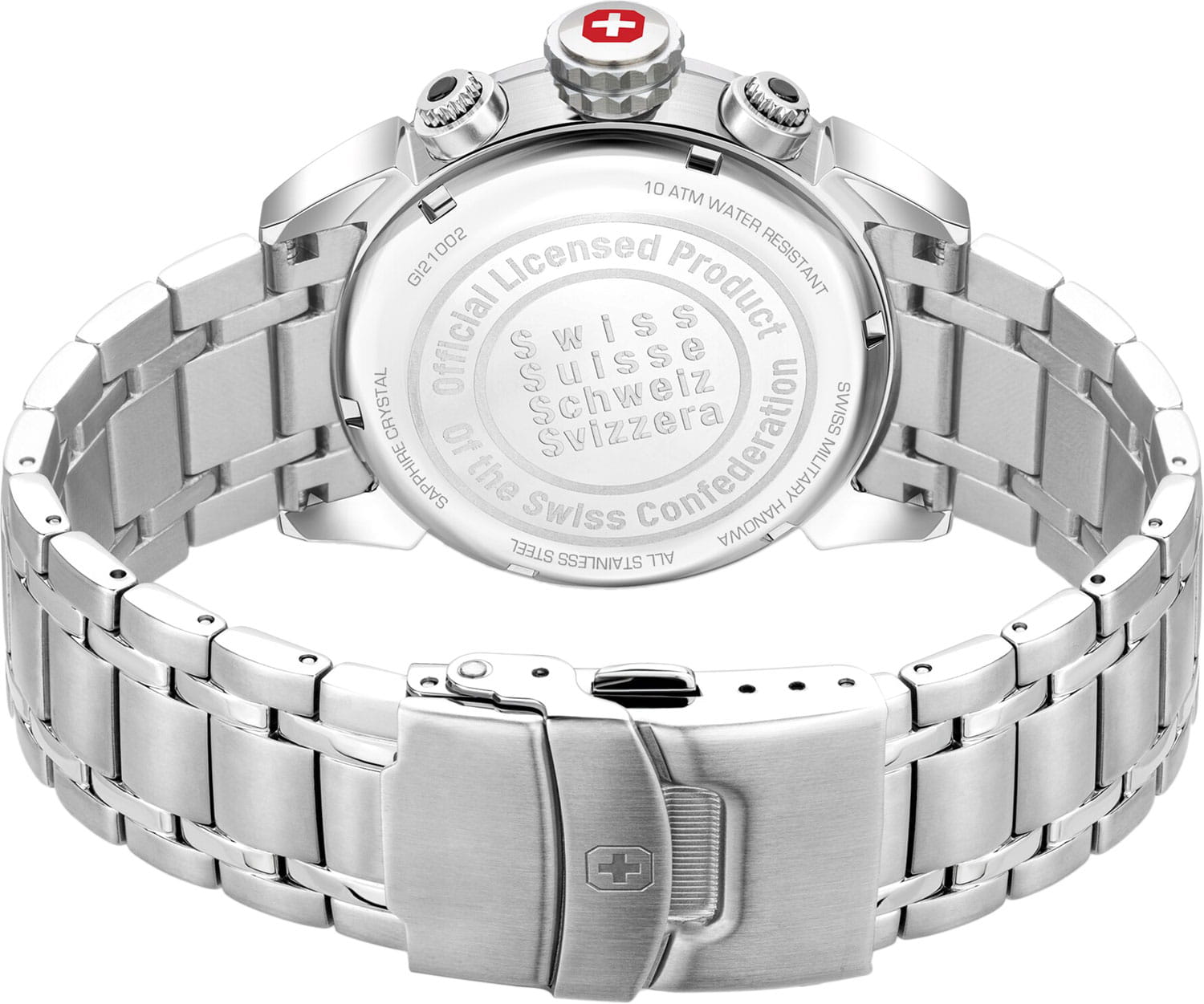 Swiss Military Hanowa Swiss Military Hanowa SMWGI2100202,  швейцария мужские часы на браслете нержавеющая сталь боковой вид