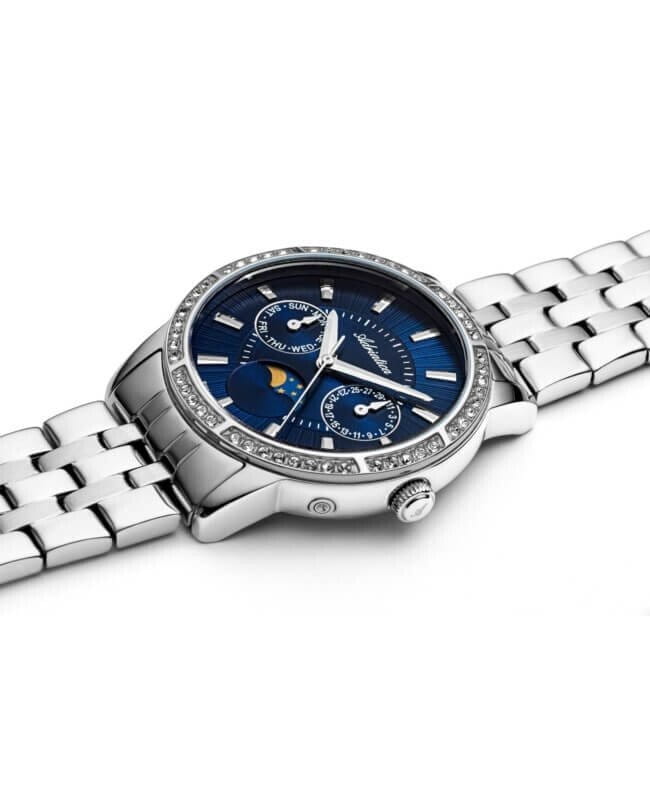 Adriatica Adriatica Moonphase A3601.5115QFZ,  швейцария женские часы на браслете нержавеющая сталь боковой вид