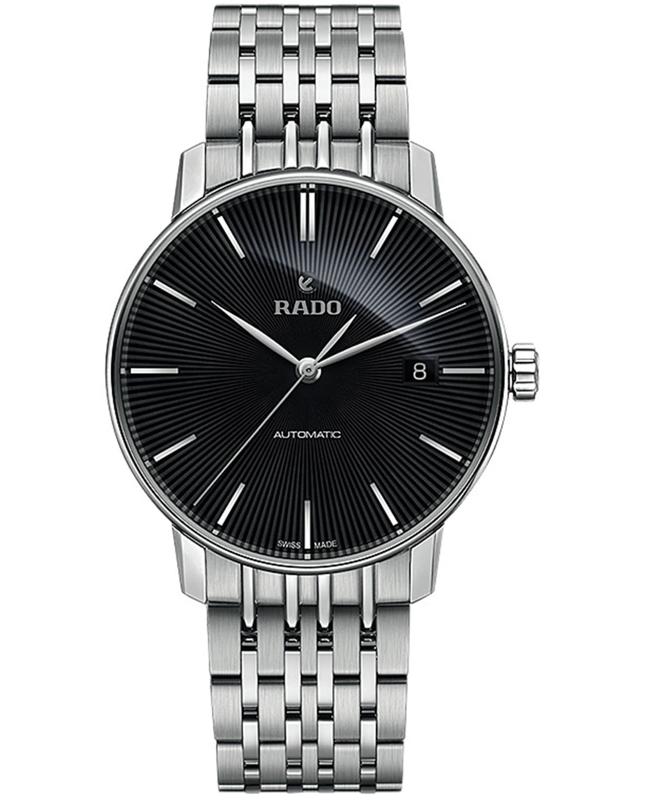 Rado Rado Coupole Classic Automatic R22860154 Classic R22860154 механические мужские часы черный циферблат, браслет нержавеющая сталь — вид спереди
