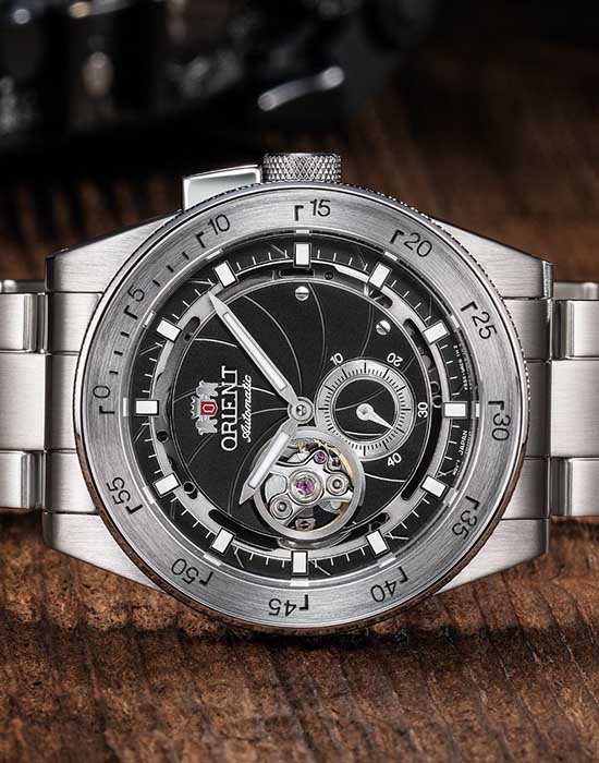 Orient Orient Revival RA-AR0201B (RN-AR0201B)  - задняя крышка металл сталь корпуса, япония часы