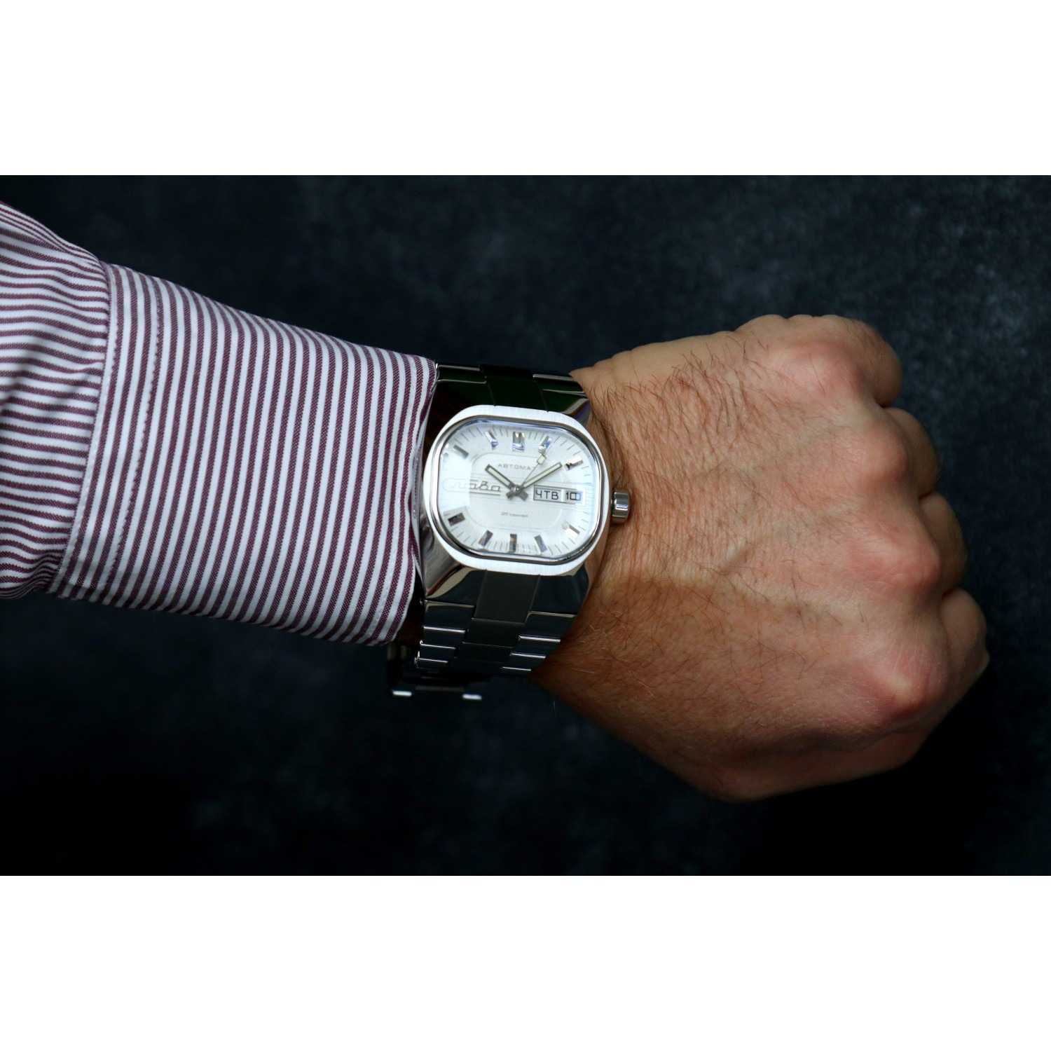 Слава Слава Танк 4320690/100-2427  - задняя крышка металл сталь корпуса, россия часы