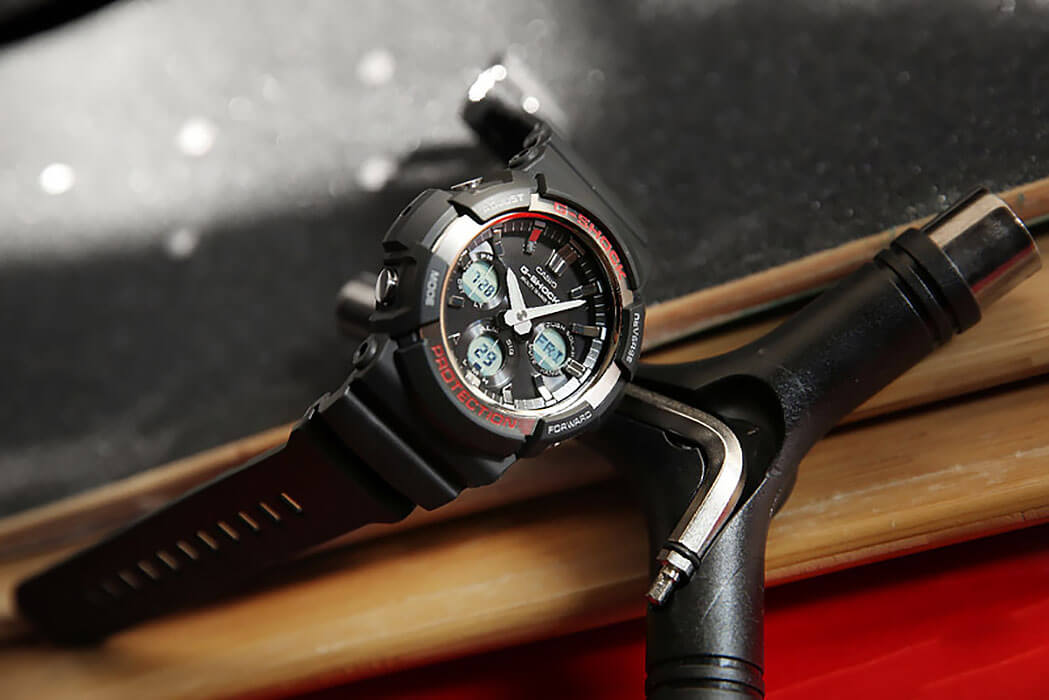 Casio Casio G-Shock GAW-100-1A  - задняя крышка сталь металл пластик корпуса, япония часы