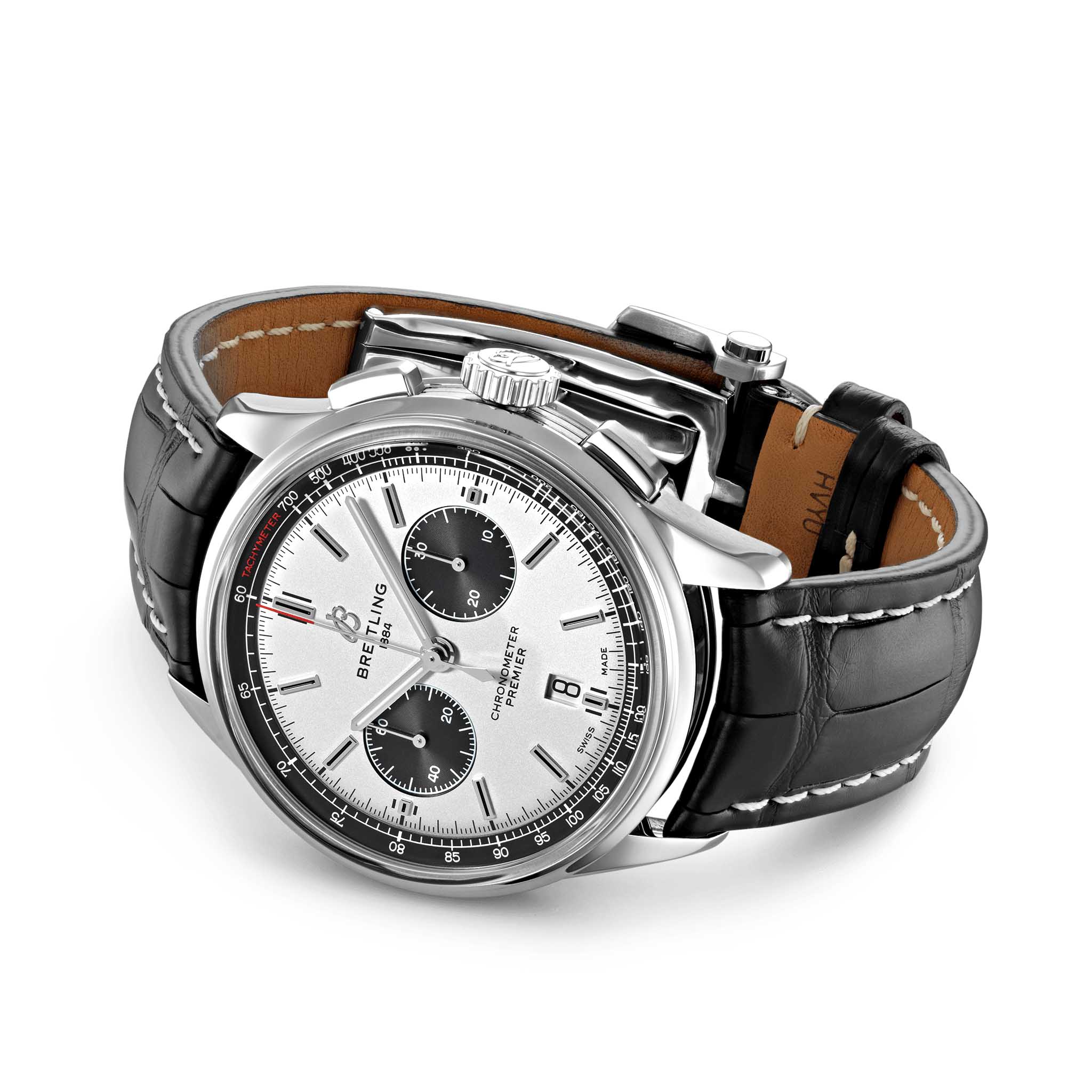 Breitling Breitling Premier B01 Chronograph 42 AB0118221G1P2 мужские часы белый циферблат на запястье