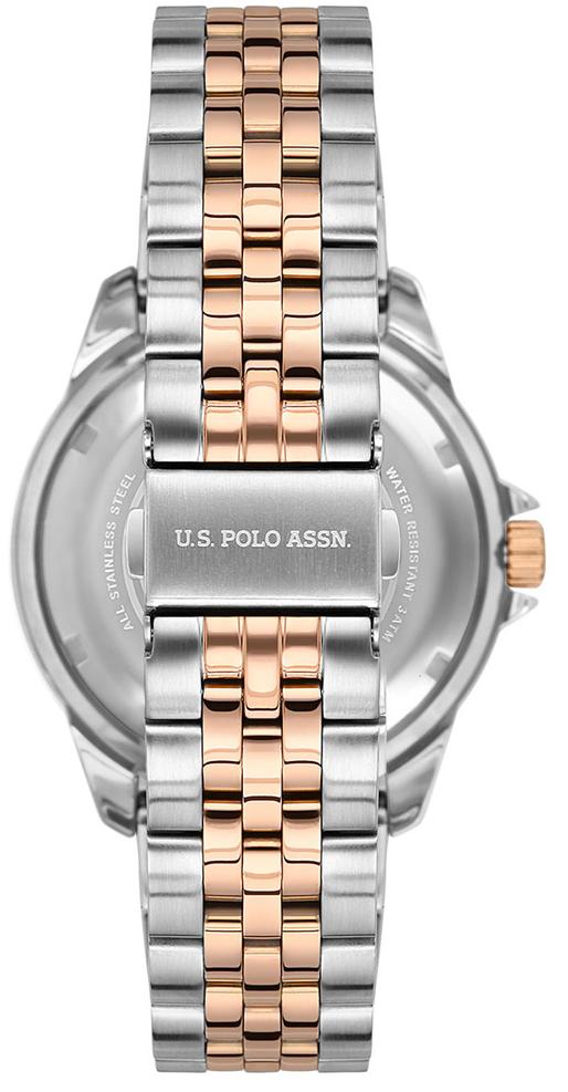 U.S. Polo Assn. U.S. Polo Assn. Fundamental USPA1048-03,  сша мужские часы на браслете нержавеющая сталь боковой вид