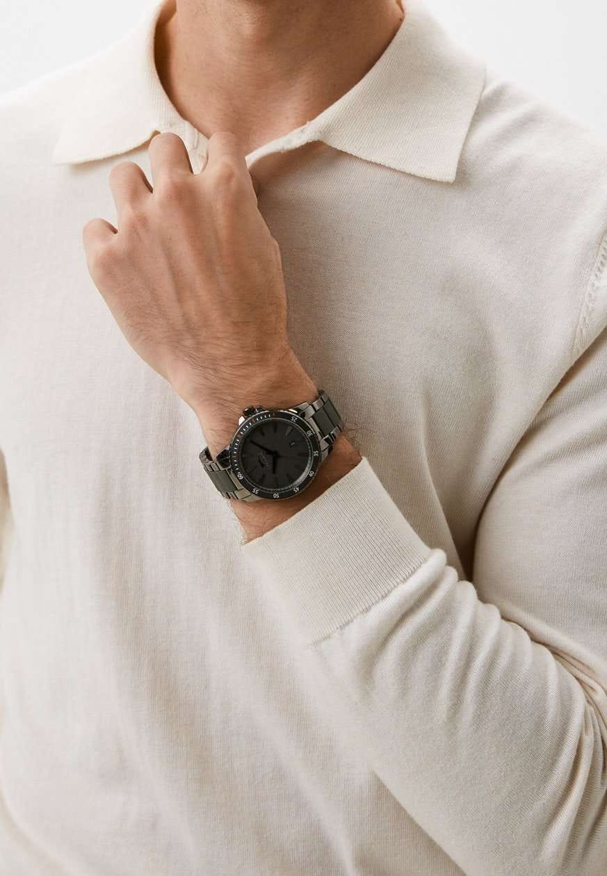 Slazenger Slazenger SL.09.2219.1.02 кварцевые мужские часы часы крупный план черный циферблата