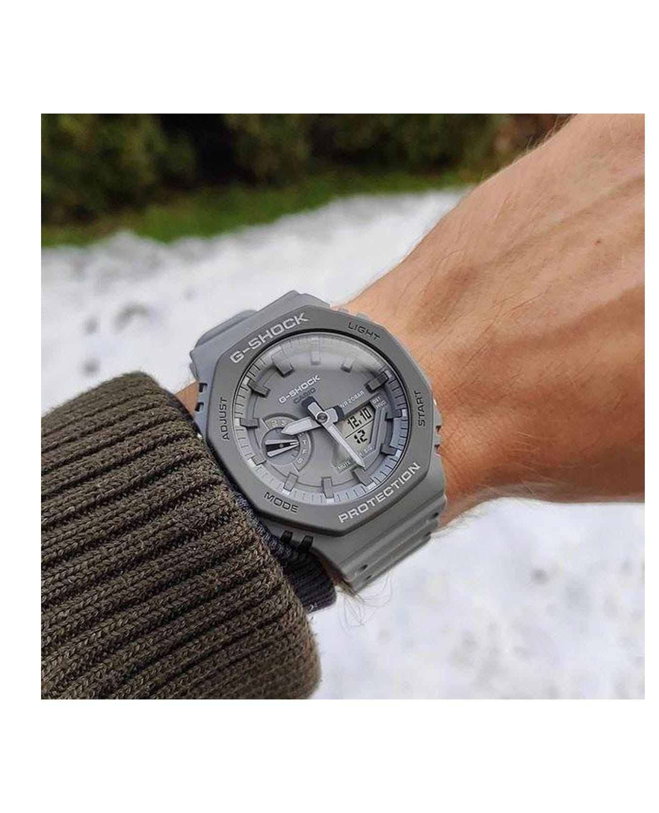 Casio Casio G-Shock GA-2110ET-8A GA, наручные мужские часы фото под углом