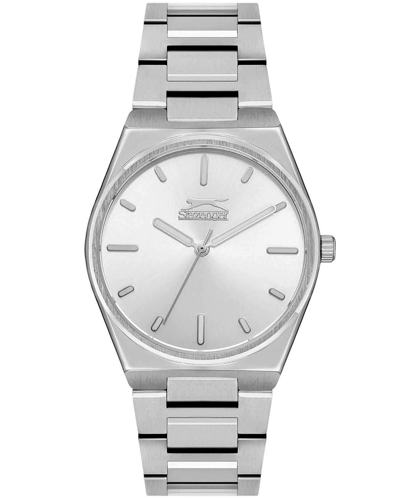 Slazenger Slazenger SL.09.2116.3.01  SL.09.2116.3.01 кварцевые женские часы серебристый циферблат, браслет суперметалл — вид спереди