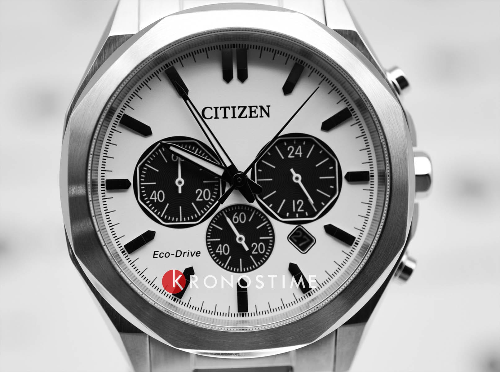 Citizen Citizen Eco-Drive CA4590-81A, eco-drive япония мужские часы на браслете нержавеющая сталь боковой вид