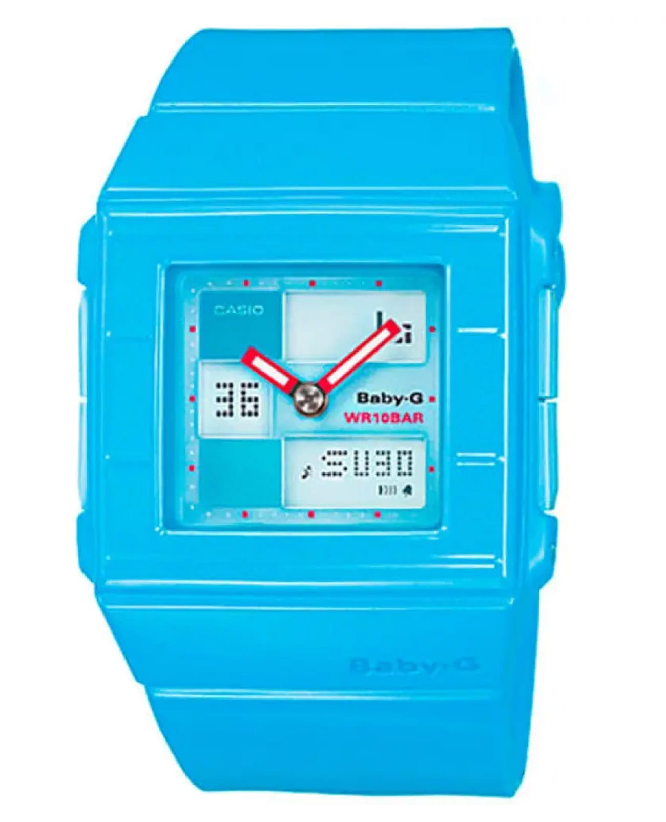 Casio Casio Baby-G BGA-200-2EDR  BGA-200-2EDR кварцевые женские часы  циферблат, браслет пластик — вид спереди