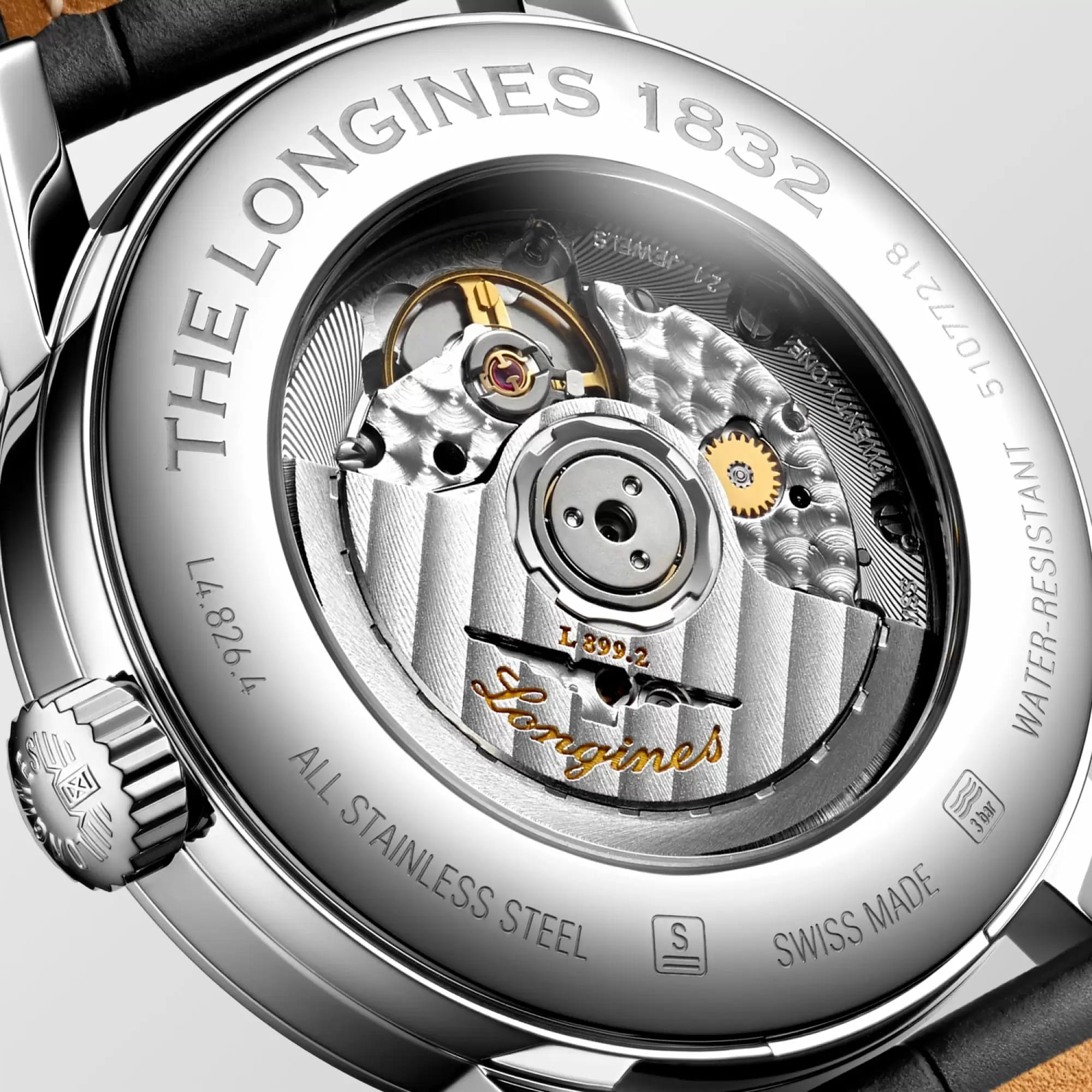 Longines Longines 1832 L4.826.4.92.2 мужские часы белый циферблат на запястье