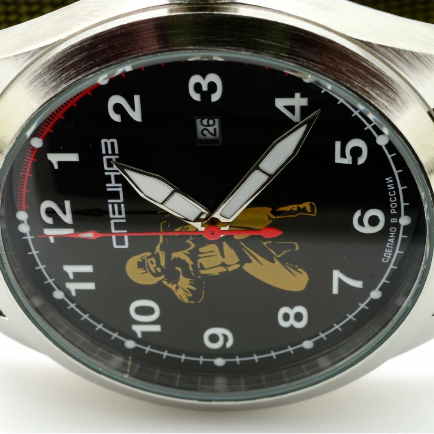 Оригинальные часы Спецназ Спецназ Атака С2861317-2115-09 кварцевые калибр механизма miyota 2115  общий вид