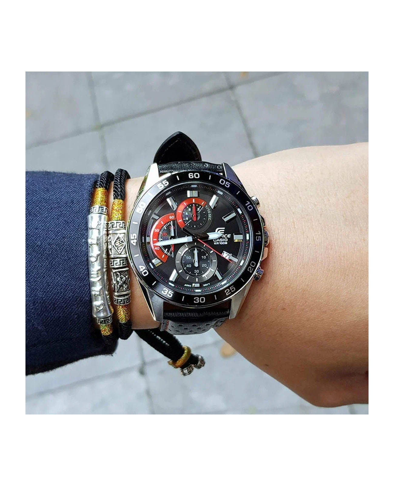 Casio Casio Edifice EFV-550L-1AVUDF (EFV-550L-1A) EFV-550, наручные мужские часы фото под углом