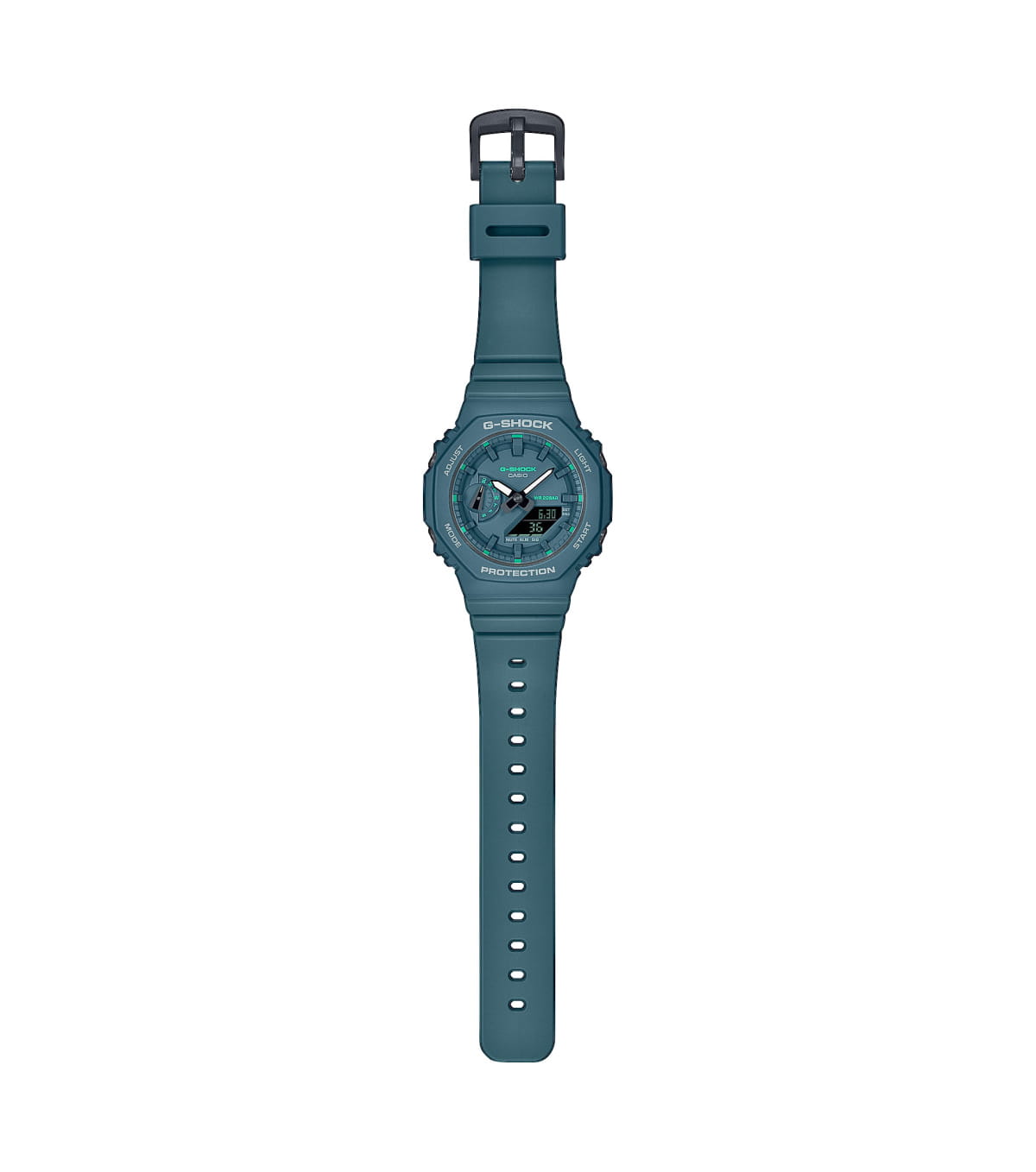 Casio Casio G-Shock GMA-S2100GA-3A электронные женские часы часы крупный план синий циферблата