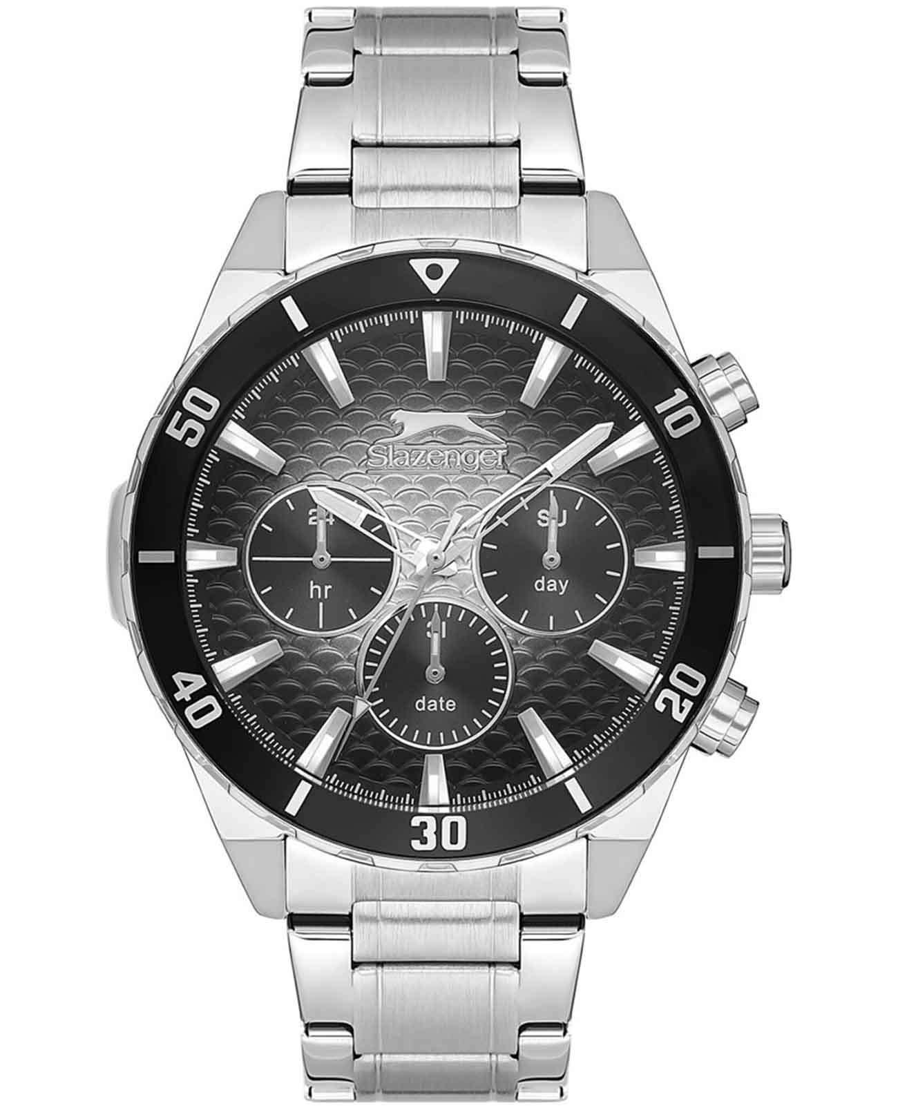 Slazenger Slazenger SL.09.2236.2.01  SL.09.2236.2.01 кварцевые мужские часы  циферблат, браслет нержавеющая сталь — вид спереди