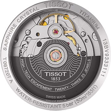 Tissot Tissot T-Classic Titanium T087.207.55.297.00 женские часы коричневый циферблат на запястье