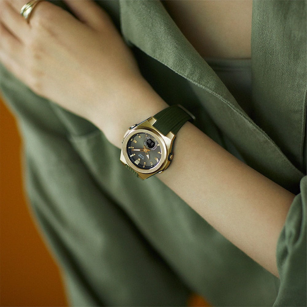 Casio Casio Baby-G MSG-C150G-3A , наручные женские часы фото под углом