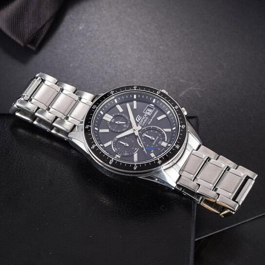 Casio Casio Edifice EFS-S510D-1A мужские часы черный циферблат на запястье