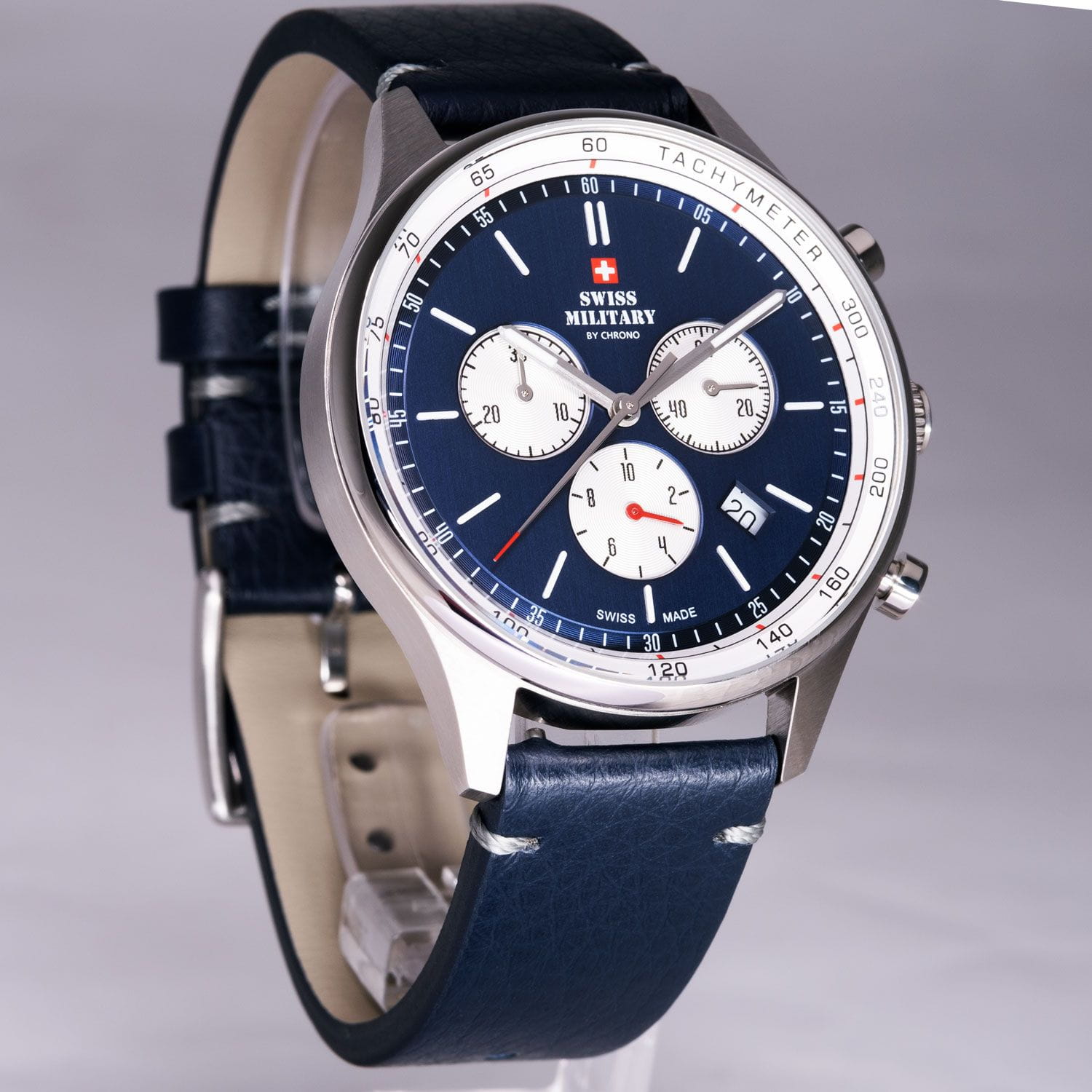 Оригинальные часы Swiss Military by Chrono Swiss Military by Chrono Classic SM34081.08 кварцевые калибр механизма  общий вид