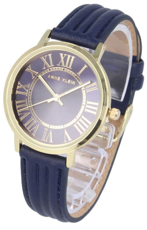 Anne Klein Anne Klein Leather 3836GPNV 3836GPNV оригинальные женские часы в комплекте с коробкой
