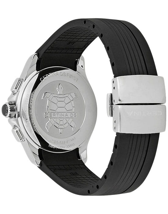 Certina Certina DS First C030.217.17.057.00,  швейцария женские часы на браслете каучук боковой вид