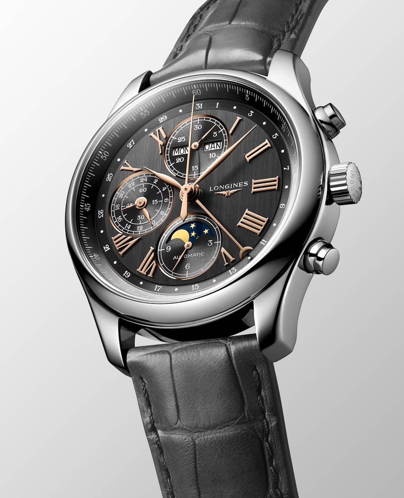 Longines Longines Master Collection L2.773.4.61.2, master collection швейцария мужские часы на браслете кожаный боковой вид