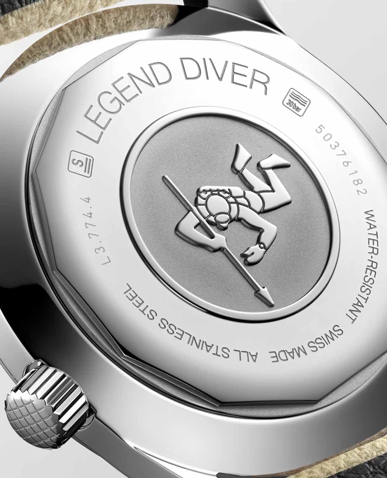 Longines Longines Legend Diver Watch L3.774.4.30.2 L37744302 оригинальные мужские часы в комплекте с коробкой