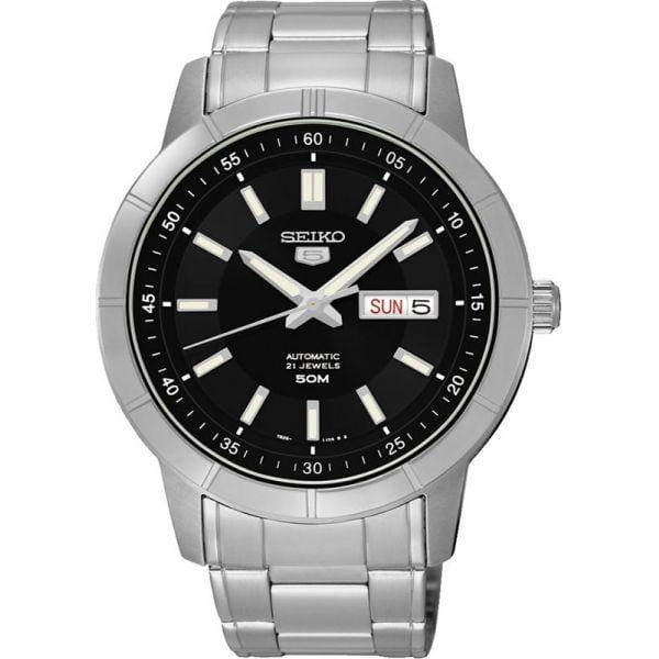 Seiko Seiko SNKN55K1S  SNKN55K1S  мужские часы  циферблат, браслет  — вид спереди