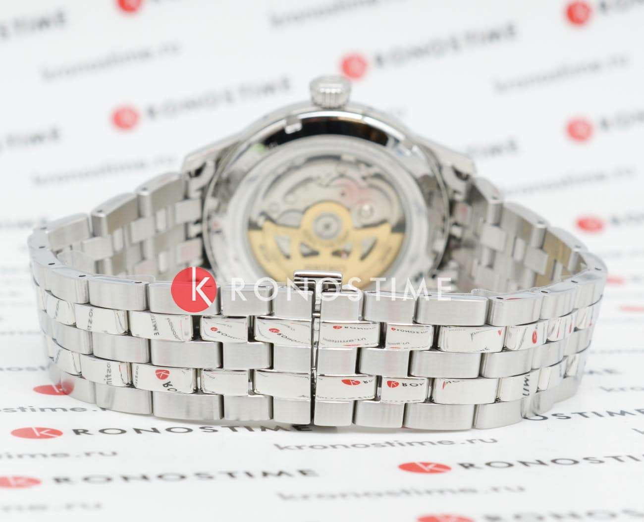 Seiko Seiko Presage SSA441J1 механические мужские часы часы крупный план зеленый циферблата