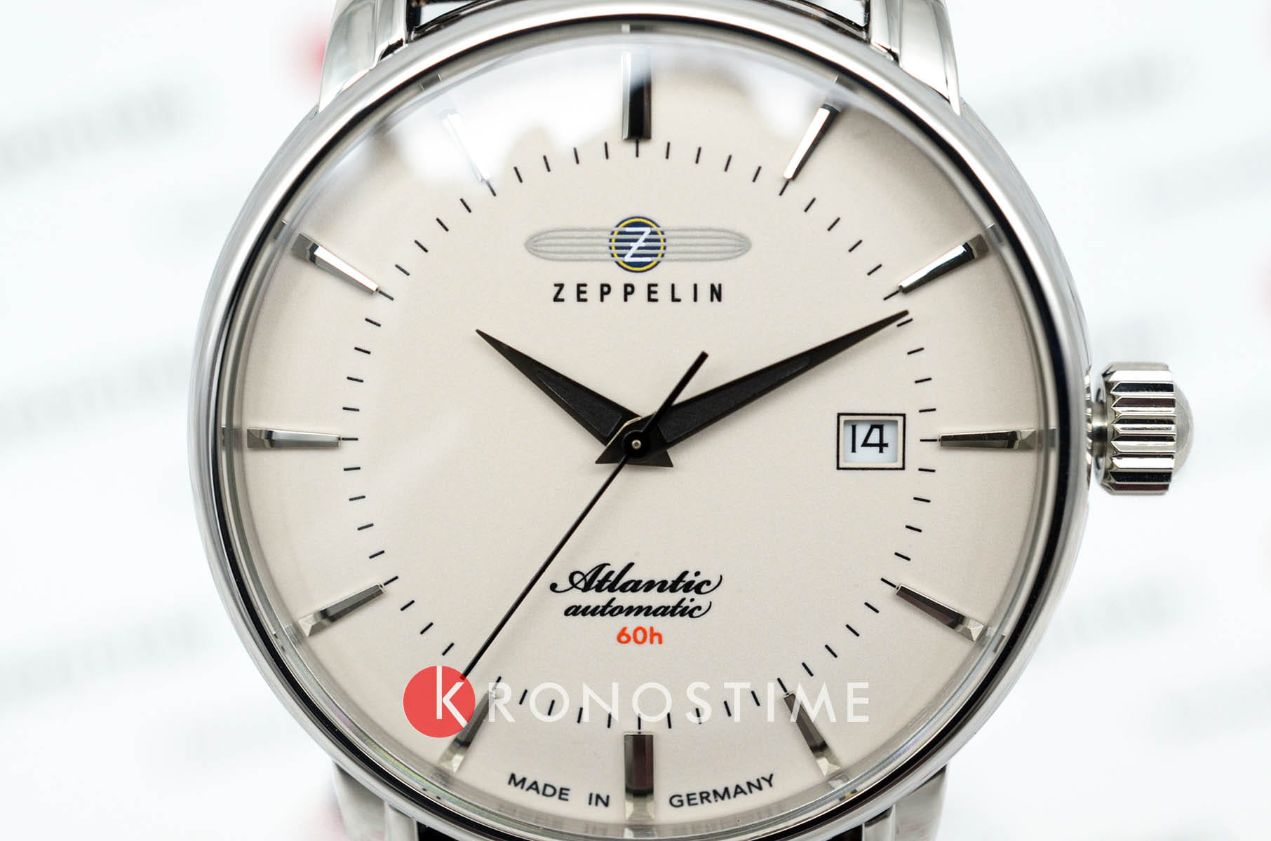 Zeppelin Zeppelin Atlantic 84605 мужские часы бежевый циферблат на запястье