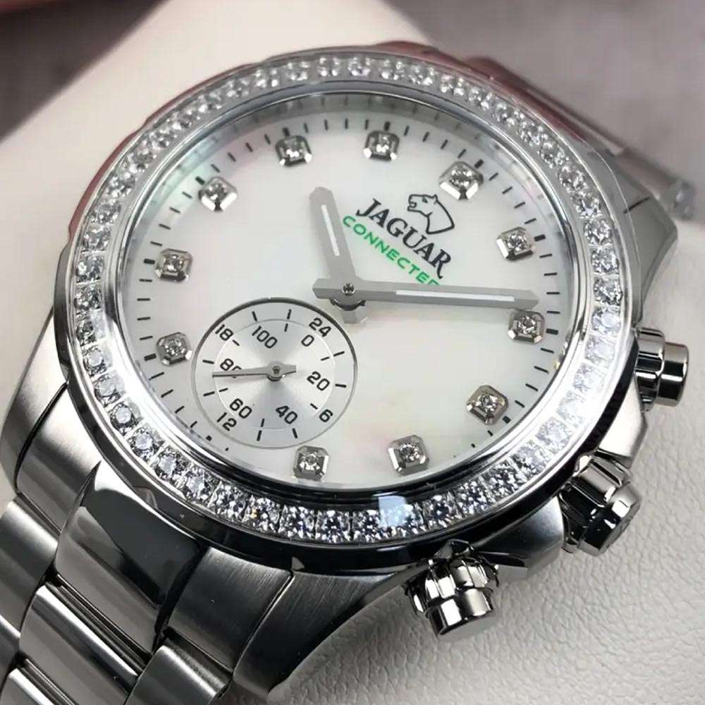 Jaguar Jaguar Connected Lady J980/1 кварцевые женские часы часы крупный план перламутровый циферблата
