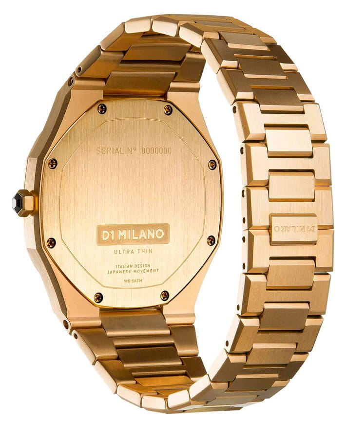 D1 Milano D1 Milano Ultra Thin UTBL03,  италия женские часы на браслете нержавеющая сталь с pvd-покрытием боковой вид