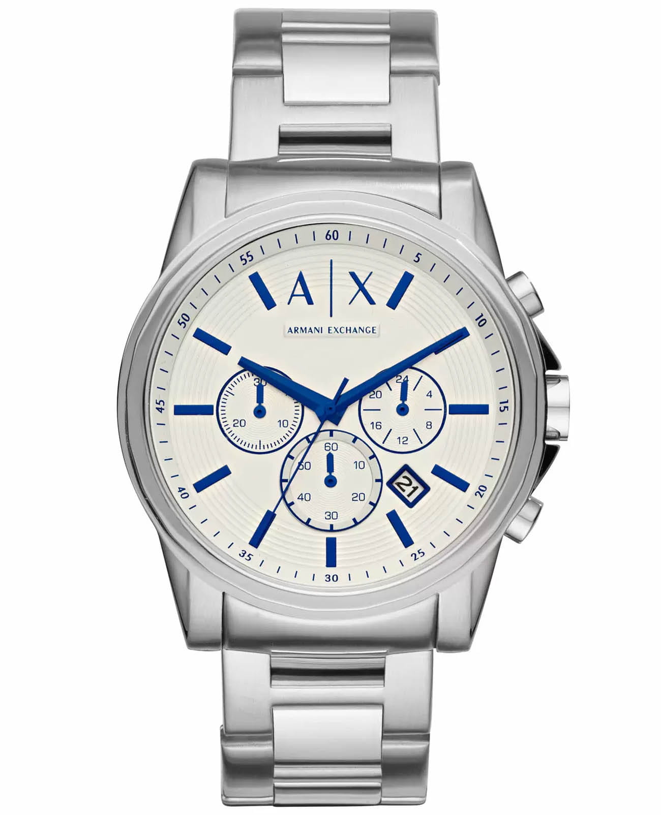 Armani Exchange Armani Exchange Outer Banks AX2510  AX2510 кварцевые мужские часы  циферблат, браслет нержавеющая сталь — вид спереди