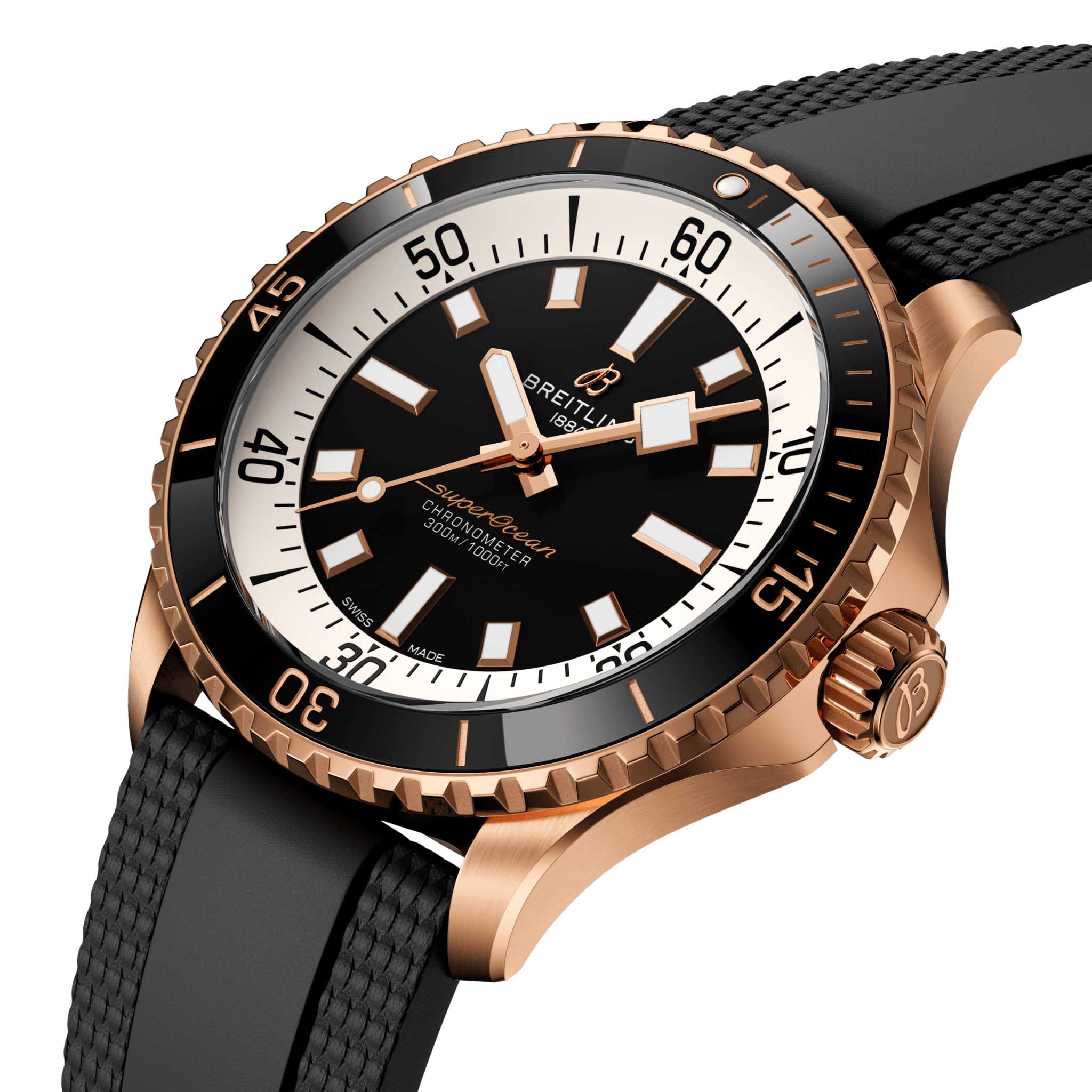 Breitling Breitling Superocean Automatic 42 R17375211B1S1 , наручные мужские часы фото под углом