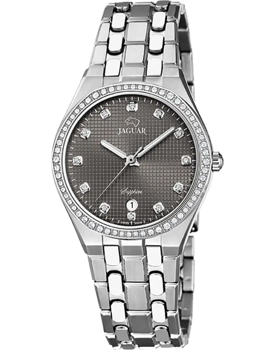 Jaguar Jaguar Woman J694/4  J694/4 кварцевые женские часы черный циферблат, браслет нержавеющая сталь — вид спереди